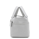 HERMES Picotin Lock Cargo Gri Platinum Towar Goeran Swift Leather Size PM
