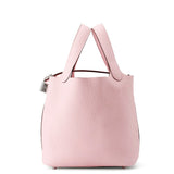 HERMES Picotin Lock Rose Sakura Taurillon Clemence Size PM