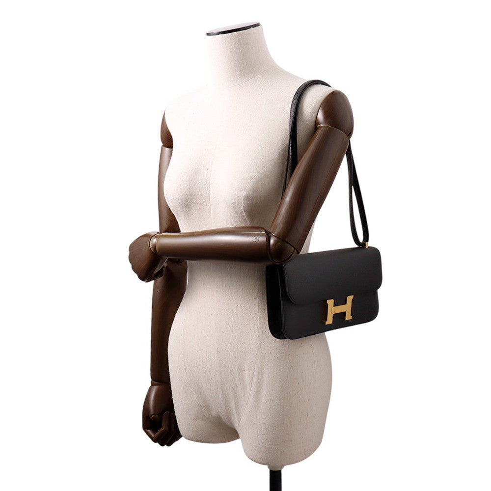 HERMES Constance Elan Miroir Black Epsom