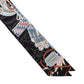 HERMES Twilly Odyssey Black/Blue Ciel/Rose Silk100%
