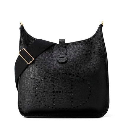HERMES Evelyne3 Black Taurillon Clemence Size GM