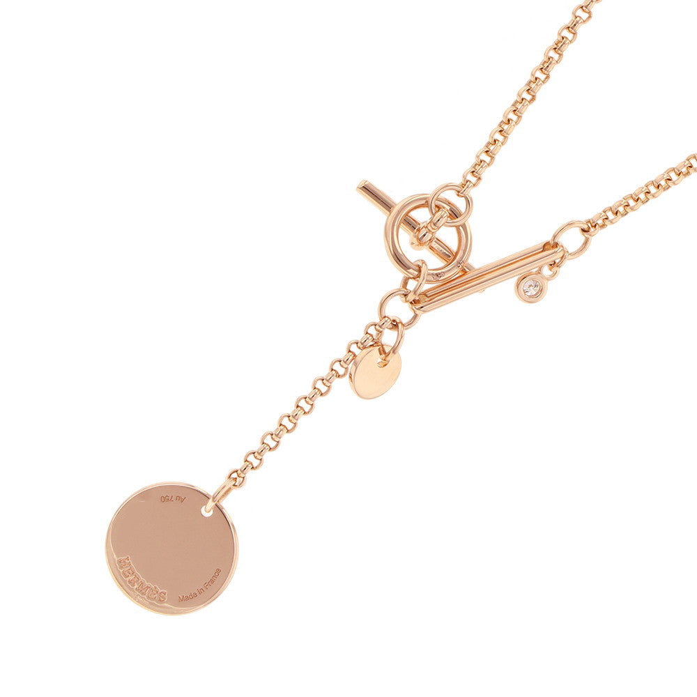 HERMES Exlibris Pendant Size PMH120344B 00 18K Pink Gold