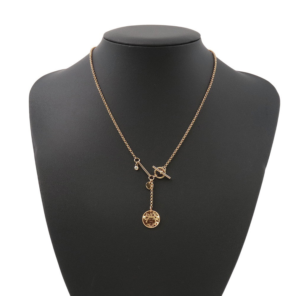 HERMES Exlibris Pendant Size PMH120344B 00 18K Pink Gold