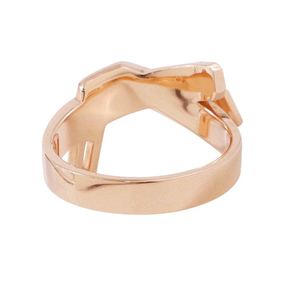 HERMES Gavroche Ring Size 53/#13 18K Pink Gold