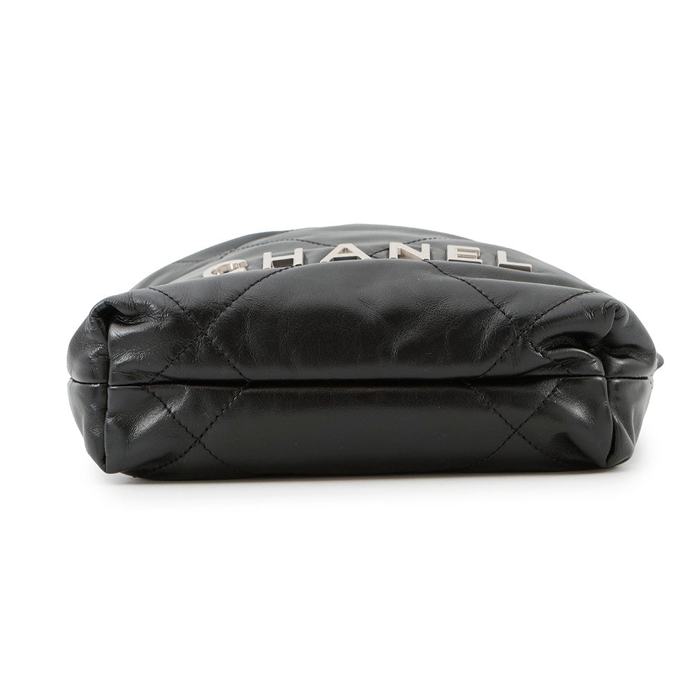 CHANEL CHANEL22 ChainShoulder Bag BlackAS3980 Shiny Calf Leather Size Mini