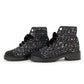 CHANEL CC Logo lace-up short boots Black/MulticolorG35154 Tweed Leather Faux Pearl Size 38H