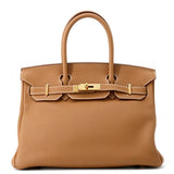 HERMES Birkin Gold Togo Leather Size 30