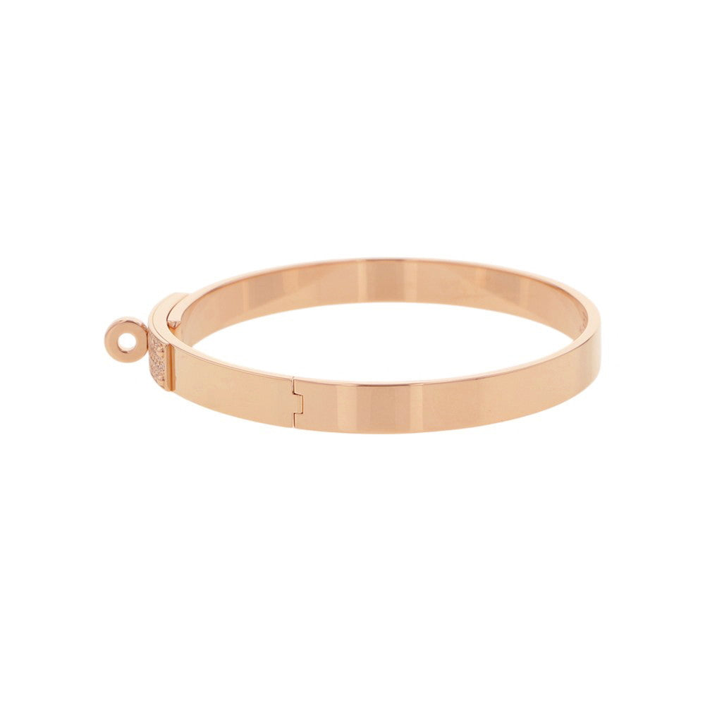 HERMES Kelly Bracelet PM Size ST 18K Pink Gold