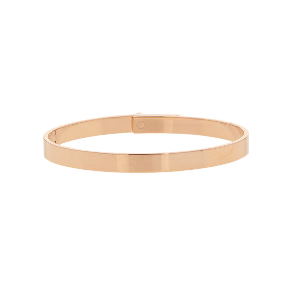 HERMES Kelly Bracelet PM Size ST 18K Pink Gold