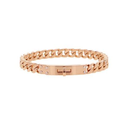 HERMES Kelly Gourmet Bracelet Size ST 18K Pink Gold