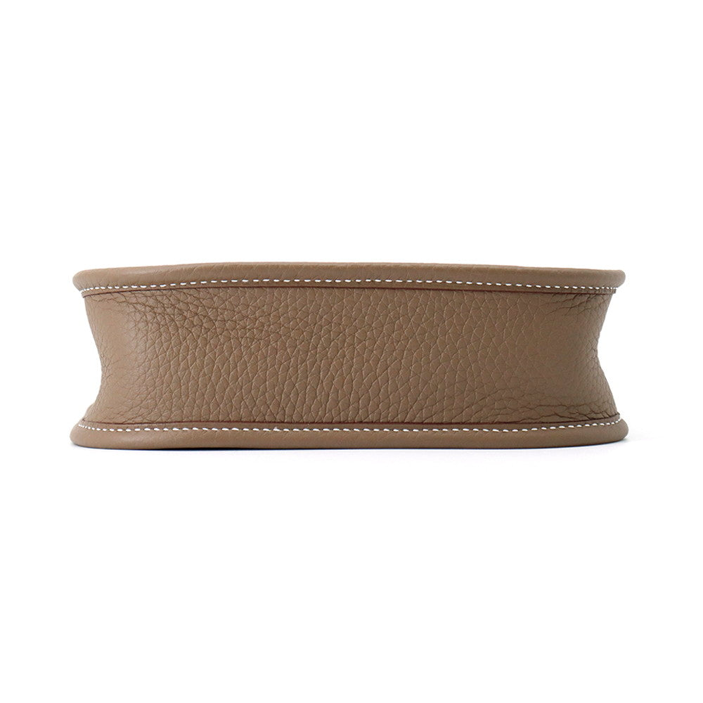HERMES Evelyne Long Etoupe/Blue Indigo Taurillon Clemence Size TPM