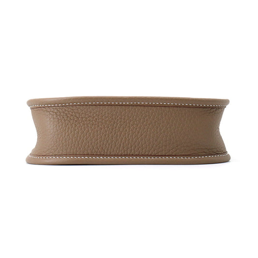 HERMES Evelyne Long Etoupe/Blue Indigo Taurillon Clemence Size TPM