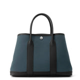 HERMES Garden Party Vert Chypre/Black Toile Officier Negonda Leather Size TPM