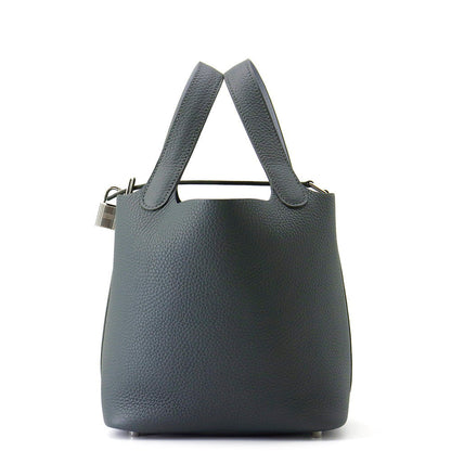 HERMES Picotin Lock Eclat Vert Mangrove/Guripantan Taurillon Clemence Swift Leather Size PM