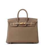 HERMES Birkin Etoupe Togo Leather Size 25