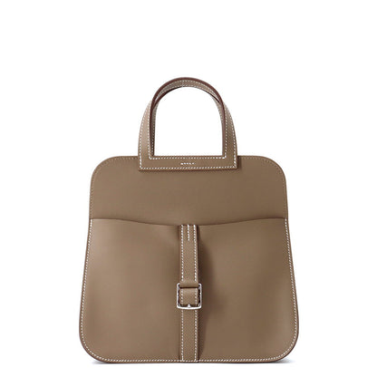 HERMES Halzan Etoupe Swift Leather Size Mini