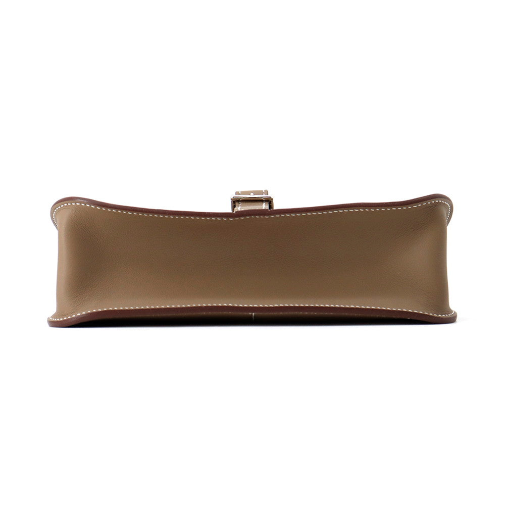 HERMES Halzan Etoupe Swift Leather Size Mini