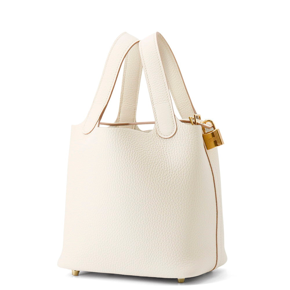 HERMES Picotin Lock Beton Taurillon Clemence Size PM