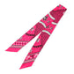 HERMES Twilly Les Leopards Bandana Bandana Leopard Pink/White/Black Silk100%
