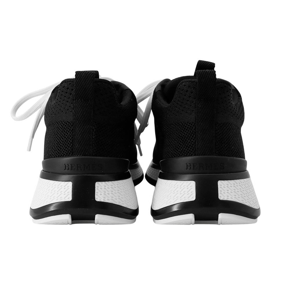 HERMES Sneakers Heroes Black/White Technical Mesh Size 37.5