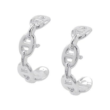 HERMES Chaine d'Ancre Earrings SV925