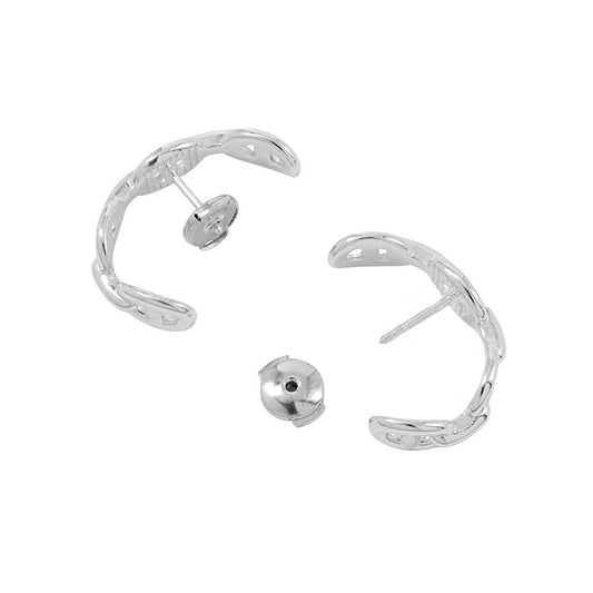 HERMES Chaine d'Ancre Earrings SV925