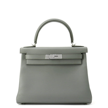 HERMES Kelly Retourne Vert Amand Evercolor Size 28