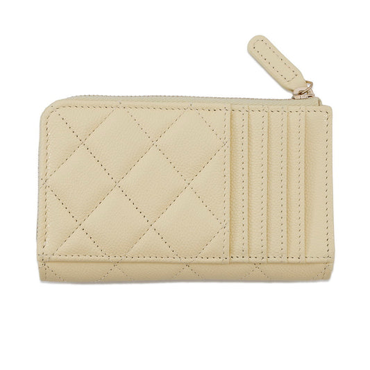 CHANEL Coin purse Matelasse CC Logo LimeAP3179 Caviar Leather