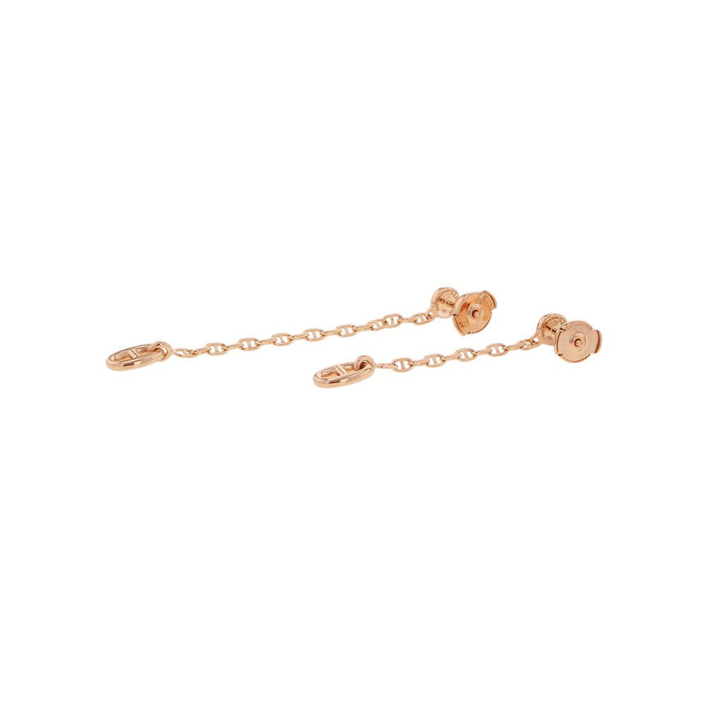 HERMES Chaine d'Ancre New Farandole Earrings Size TPMH119550B 00 18K Pink Gold