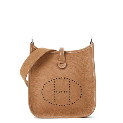 HERMES Evelyne Long Gold Taurillon Clemence Size TPM