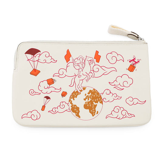 HERMES Carre Pocket Long HERMES Epic Hatchet/FramboiseH082892CKAA Swift Leather