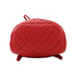CHANEL Matelasse Backpack RedA91121 Lambskin
