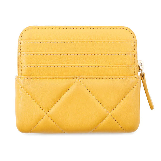 CHANEL CHANEL19 Coin purse YellowAP2086 Lambskin