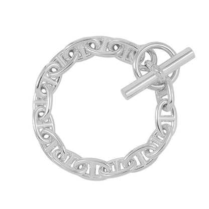 HERMES Chaine d'Ancre Bracelet 15 frames Size MM SV925