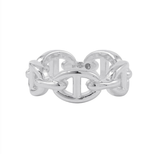 HERMES Chaine d'Ancre Anchene Ring Size PM/51/#11 SV925