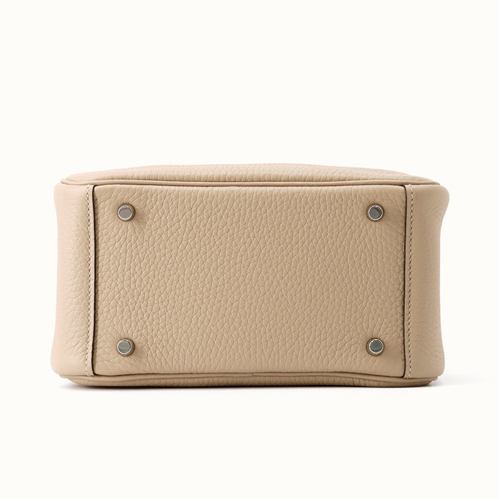 HERMES Lindy Trench/Etoupe Taurillon Clemence Size Mini