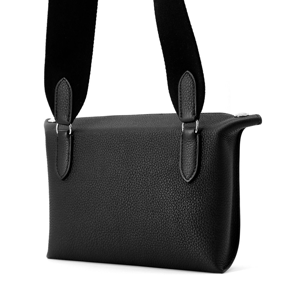 HERMES Videpoches Black Togo Leather