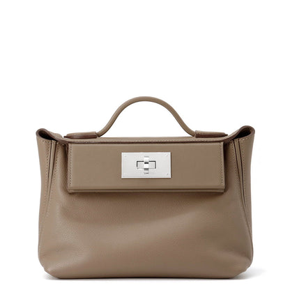HERMES 24/24 Sac Van Quatre Etoupe Swift Leather Evercolor Size Mini