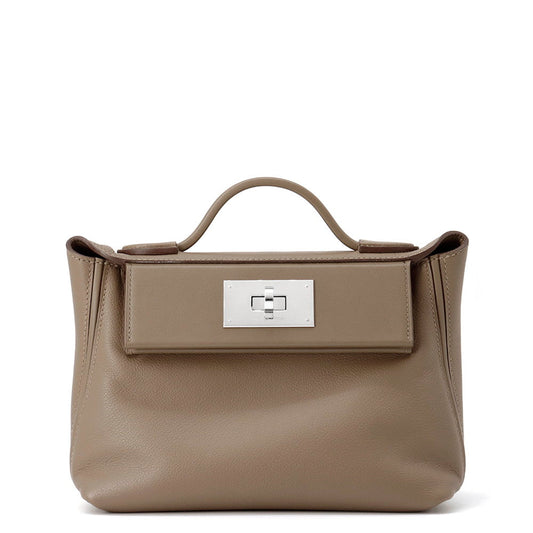 HERMES 24/24 Sac Van Quatre Etoupe Swift Leather Evercolor Size Mini