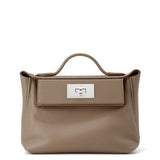 HERMES 24/24 Sac Van Quatre Etoupe Swift Leather Evercolor Size Mini
