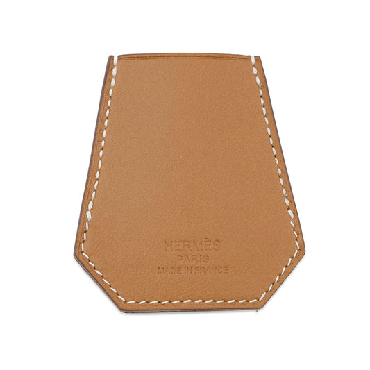 HERMES ScarfRing Clochette Gold Lambskin Silk100%