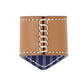 HERMES ScarfRing Porte Bonheur Maron Halzan Lambskin Silk100%