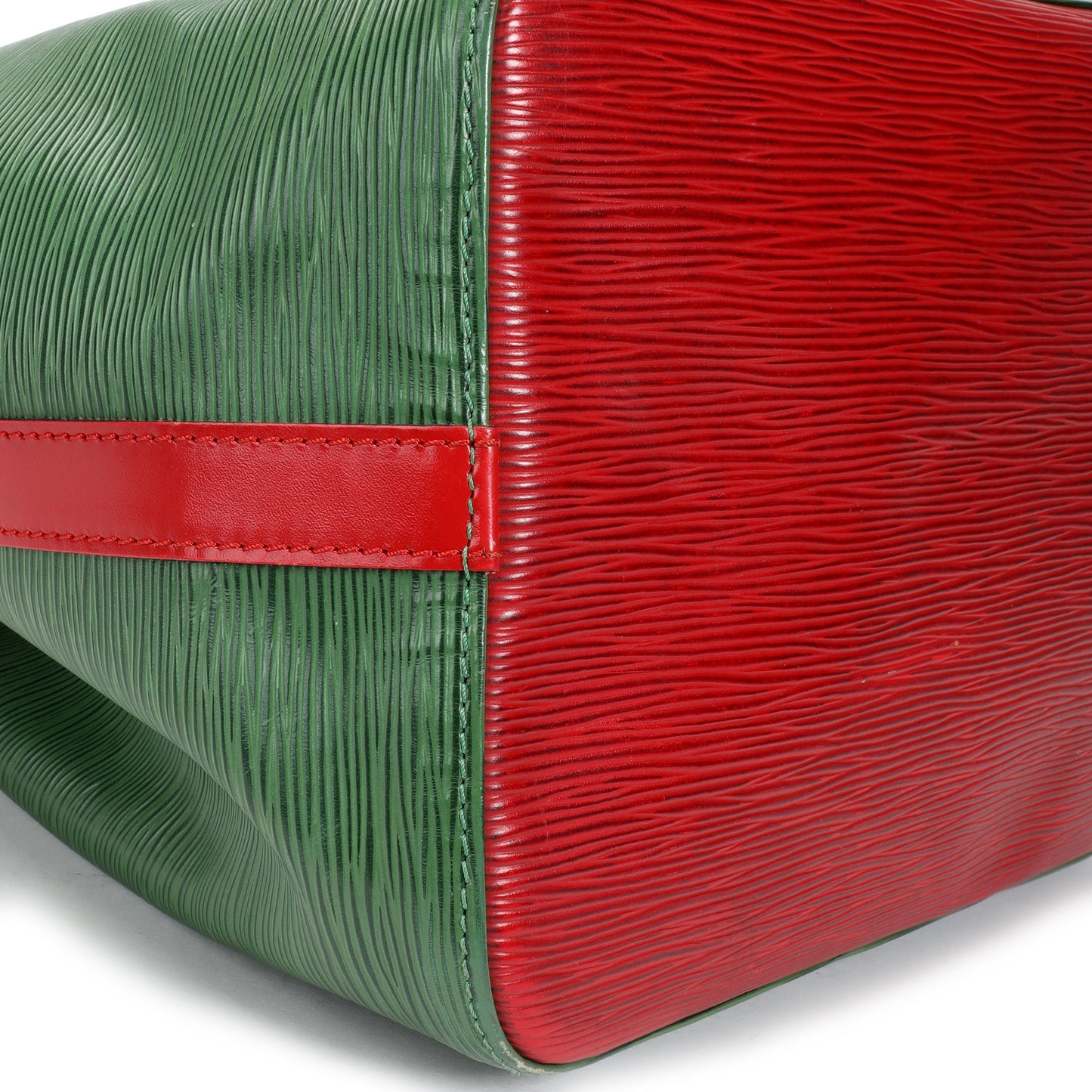 Louis Vuitton Louis Vuitton   Red & Borneo Green Epi Leather Petit Noé