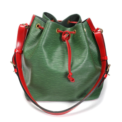 Louis Vuitton Louis Vuitton   Red & Borneo Green Epi Leather Petit Noé