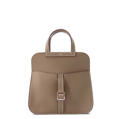 HERMES Halzan Etoupe Swift Leather Size Mini