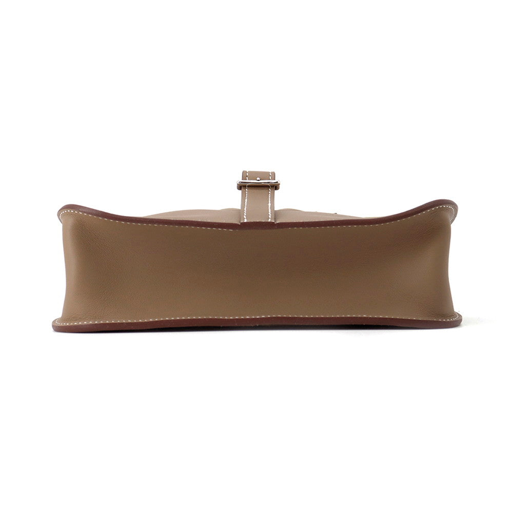 HERMES Halzan Etoupe Swift Leather Size Mini