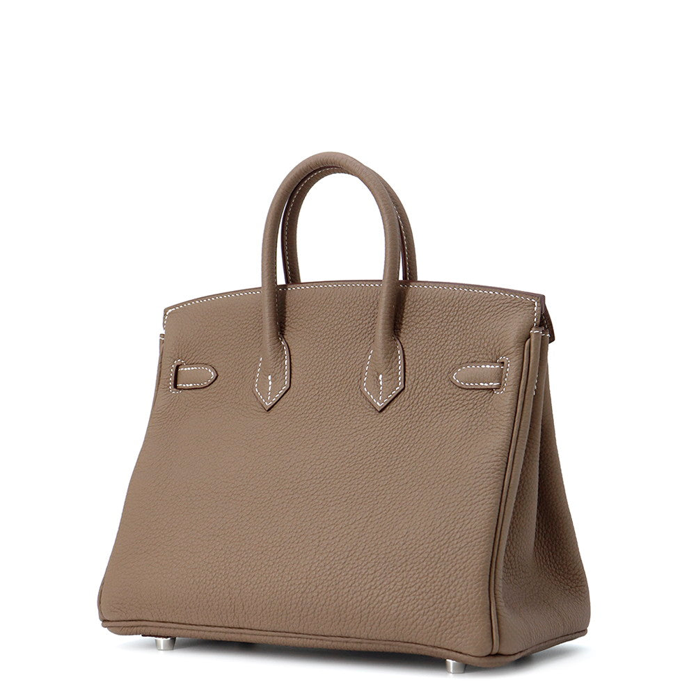 HERMES Birkin Etoupe Togo Leather Size 25