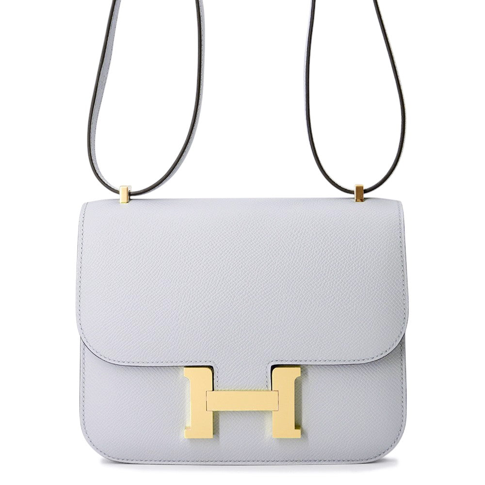 HERMES Constance3 Miroir Blue Gacier Epsom Size Mini