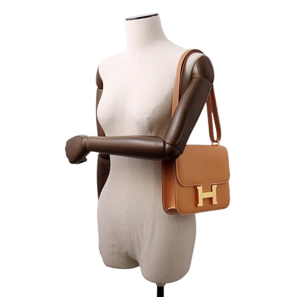 HERMES Constance Miroir Gold Epsom Size 24