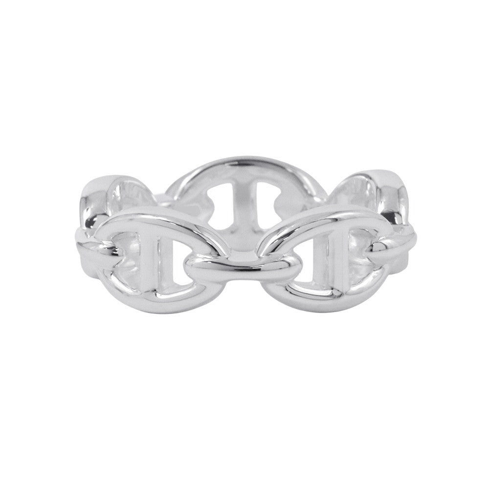 HERMES Chaine d'Ancre Ring Size PM/54/#14 SV925